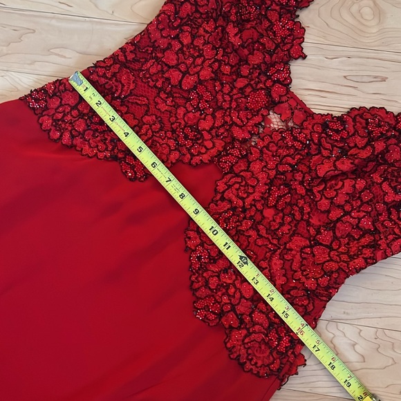 RED DRESS Prom Evening CUSTOM MADE Diane von Furstenberg, as seen on Gigi Hadid - Picture 13 of 15